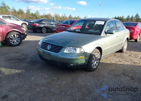 2002 Volkswagen Passat Gls V6 z USA, uszkodzony, nr VIN WVWPH63B92P353807